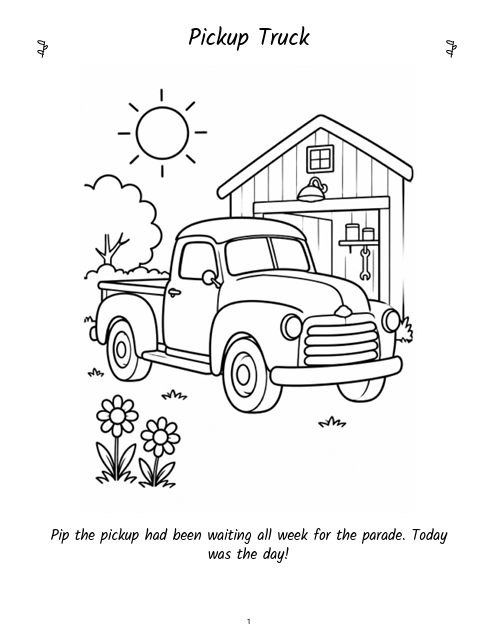 Inside page 1 of Little Wheels & Hometown Honks
