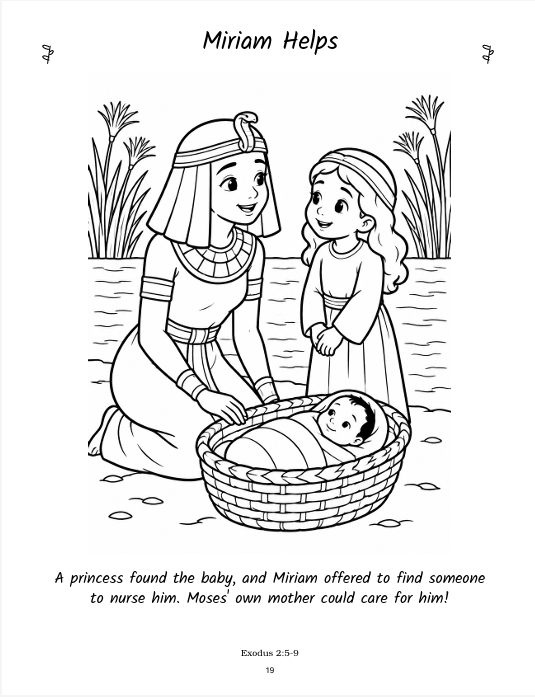 Inside page 3 of Little Lambs & Bible Wonders