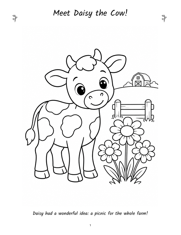 Inside page 1 of Muddy Boots & Barnyard Buddies