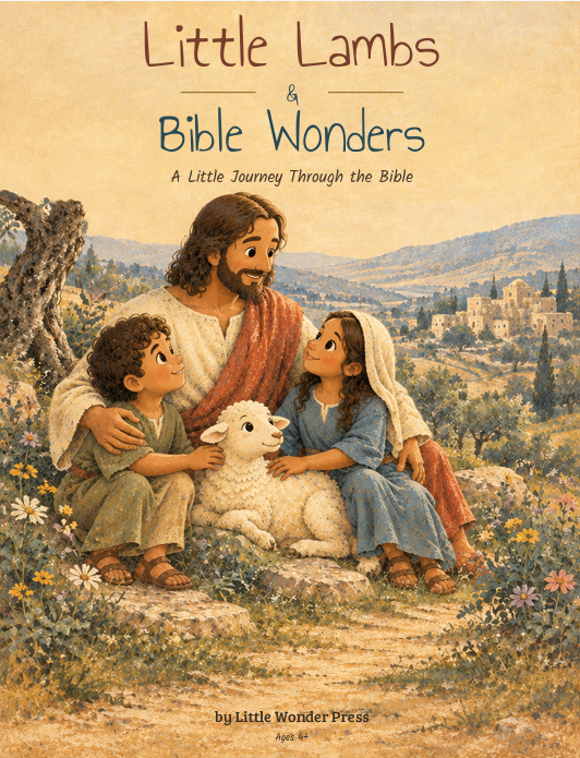 Front cover of Little Lambs & Bible Wonders