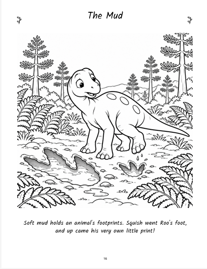 Inside page 2 of Little Roars & Dinosaur Days