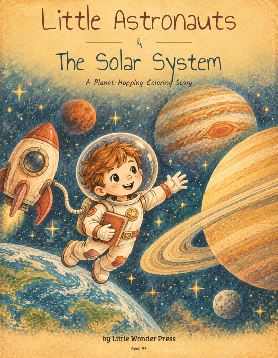 Front cover of Little Astronauts & The Solar System